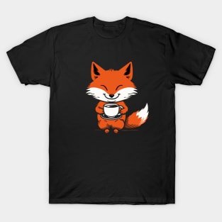 Brewed Obsession: Caffeine Addict Fox T-Shirt